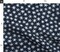 Whimsical Ditsy Boho Dark Blue Starry Night Custom Printed Fabric by Spoonflower Various Fabrics by the Yard or Fat Quarter